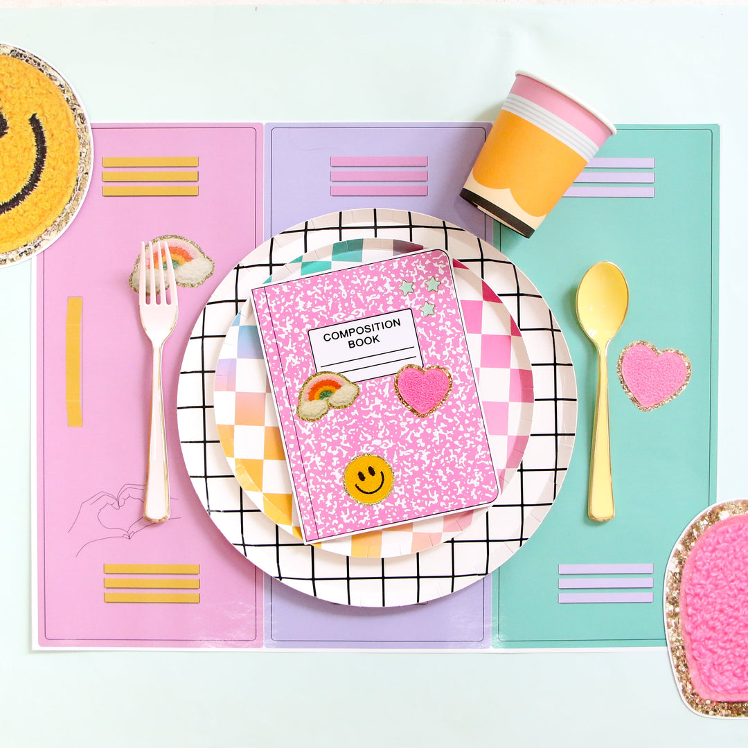 Cute Locker Paper Placemats