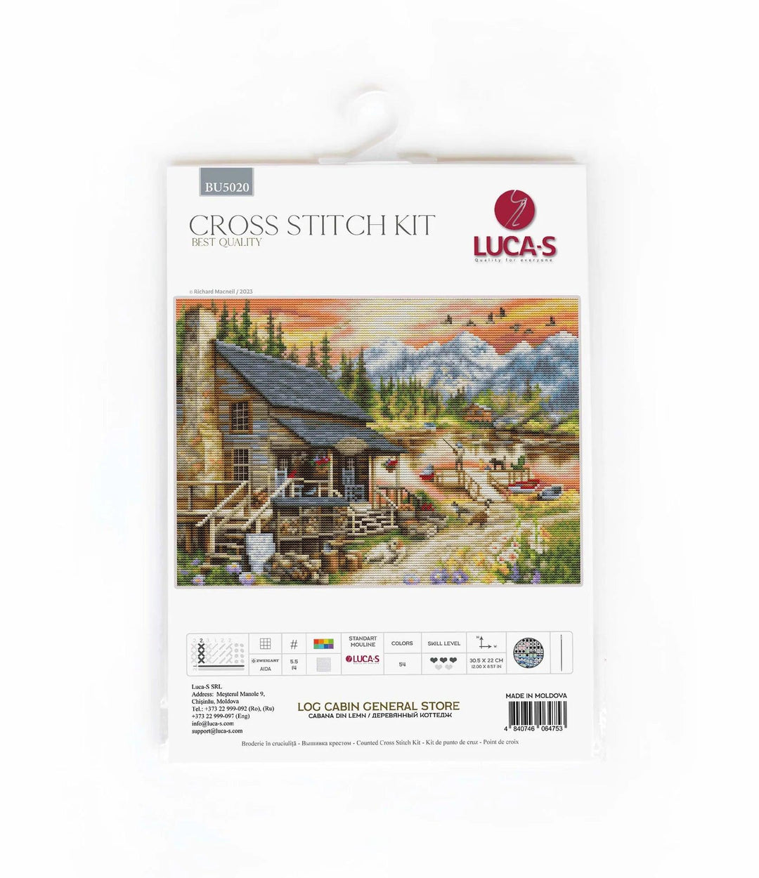 Log Cabin BU5020L Counted Cross-Stitch Kit