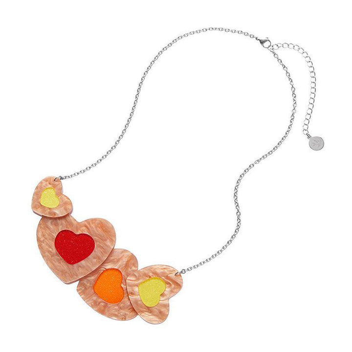 Lolly Heart Cookies Necklace by Erstwilder image 1