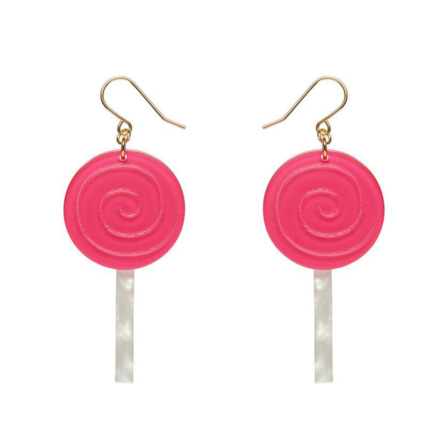 Lollypop Drop Earrings - Magenta (3 Pack) by Erstwilder image