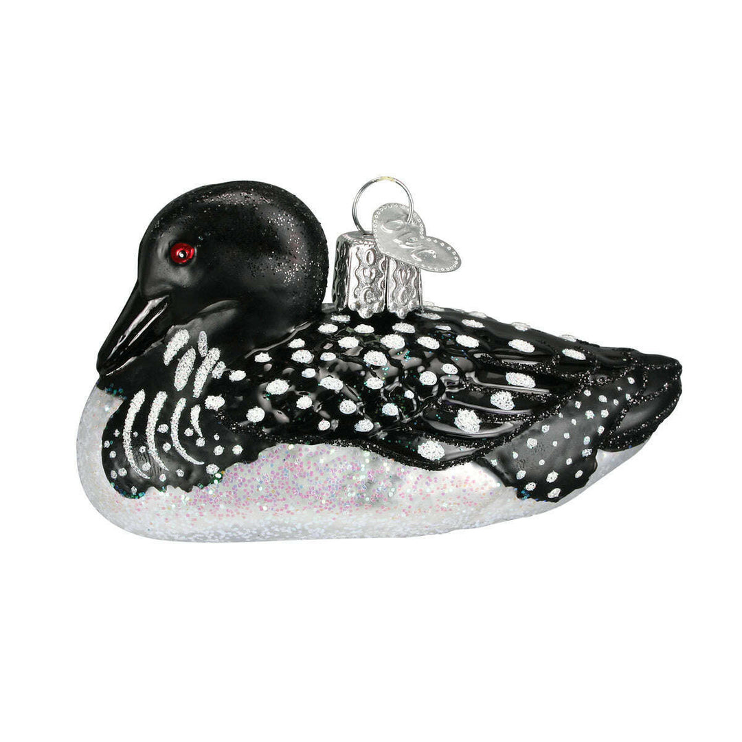 Old World Christmas Loon Blown Glass Ornament