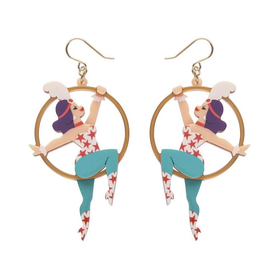 Loop De Hoop Drop Earrings by Erstwilder 