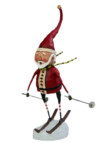 Downhill Santa by Lori Mitchell-RETIRED