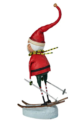 Downhill Santa by Lori Mitchell-RETIRED