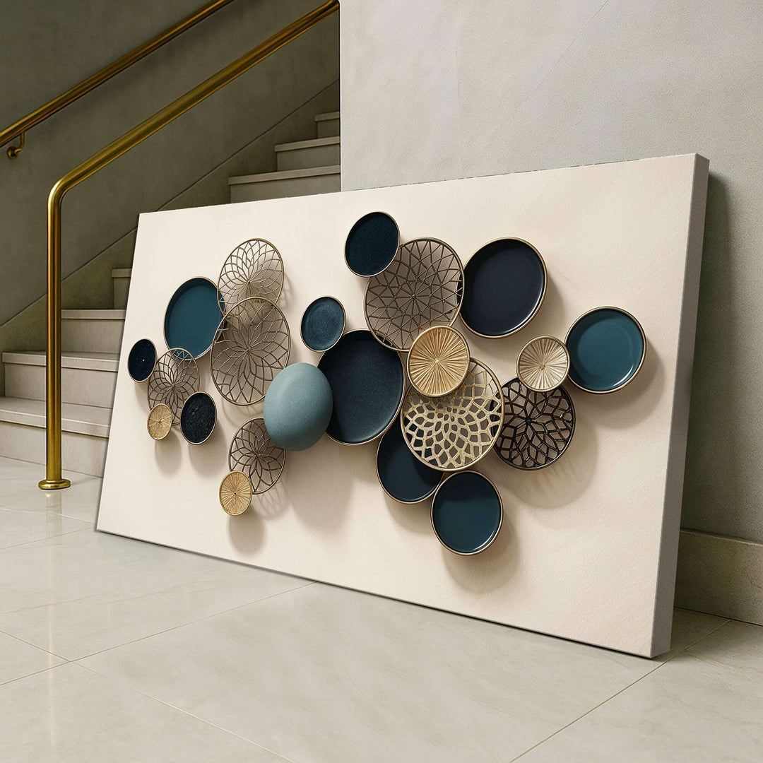 Lotus Leaf Abstract Wall Art