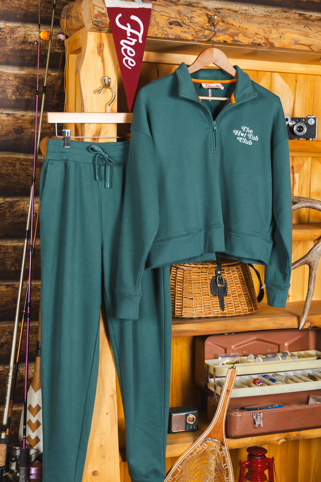 The Spruced Up | Green Sexy Terry™ Women’s Half Zip