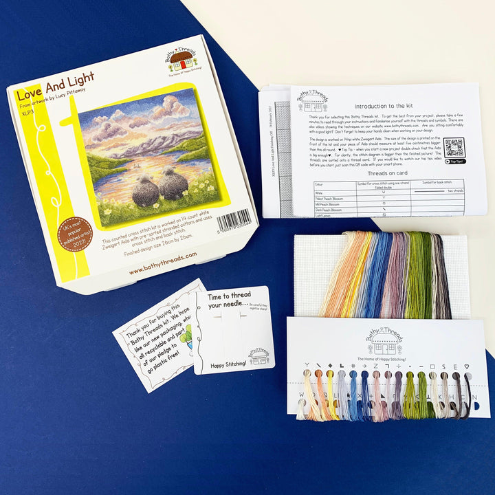 Love and Light XLP3 Counted Cross Stitch Kit