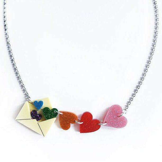 Love Letters Necklace by Laliblue - Rainbow - Quirks!