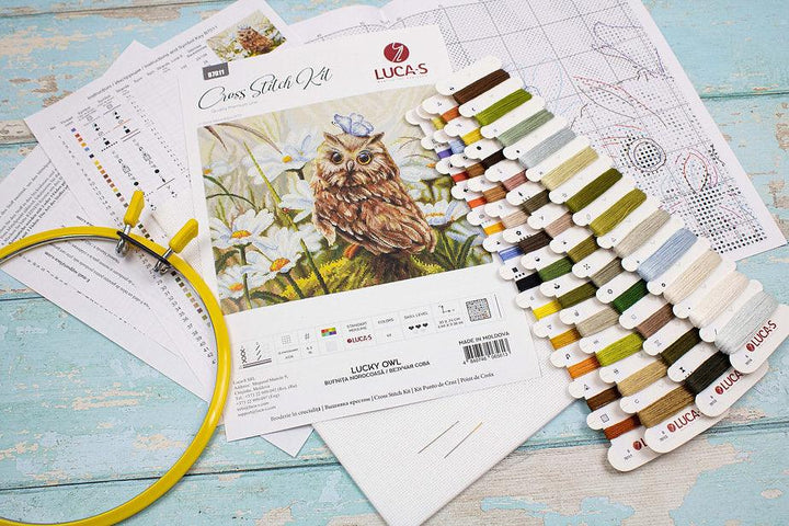 Lucky Owl B7011L Counted Cross-Stitch Kit