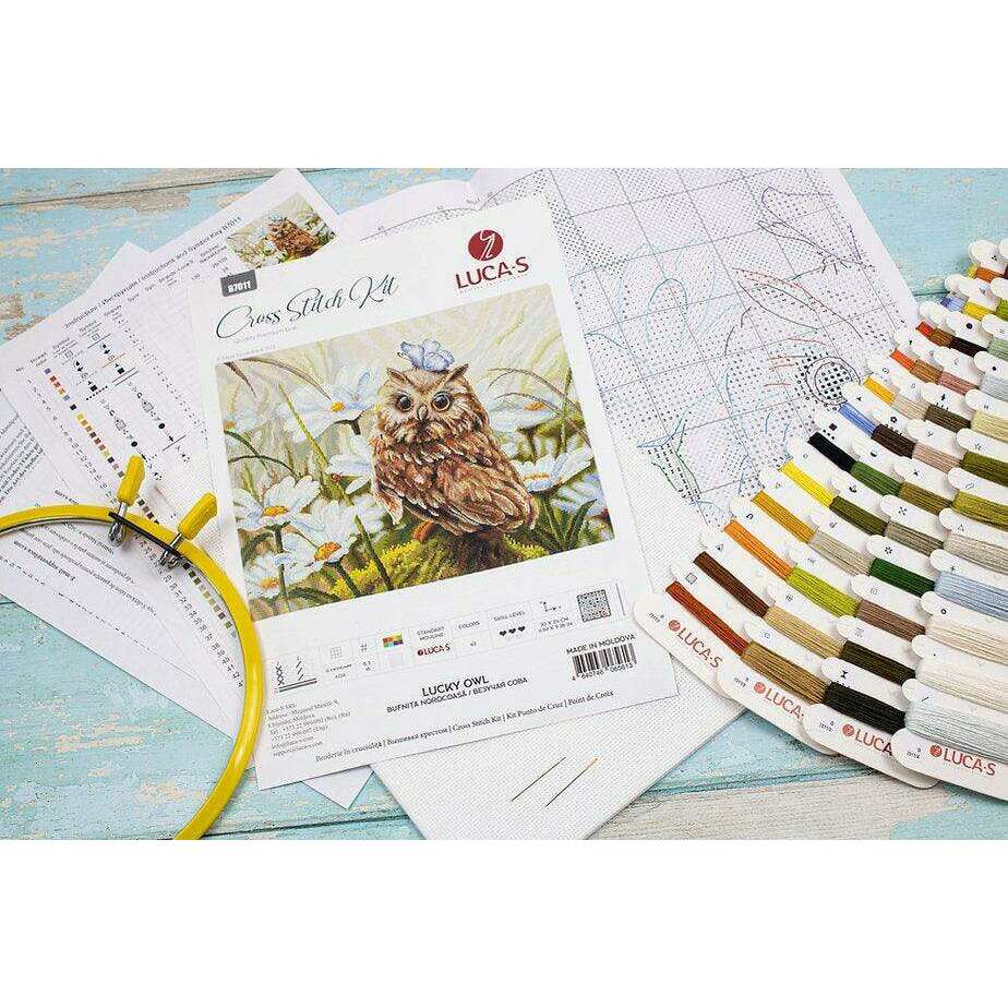Lucky Owl B7011L Counted Cross-Stitch Kit