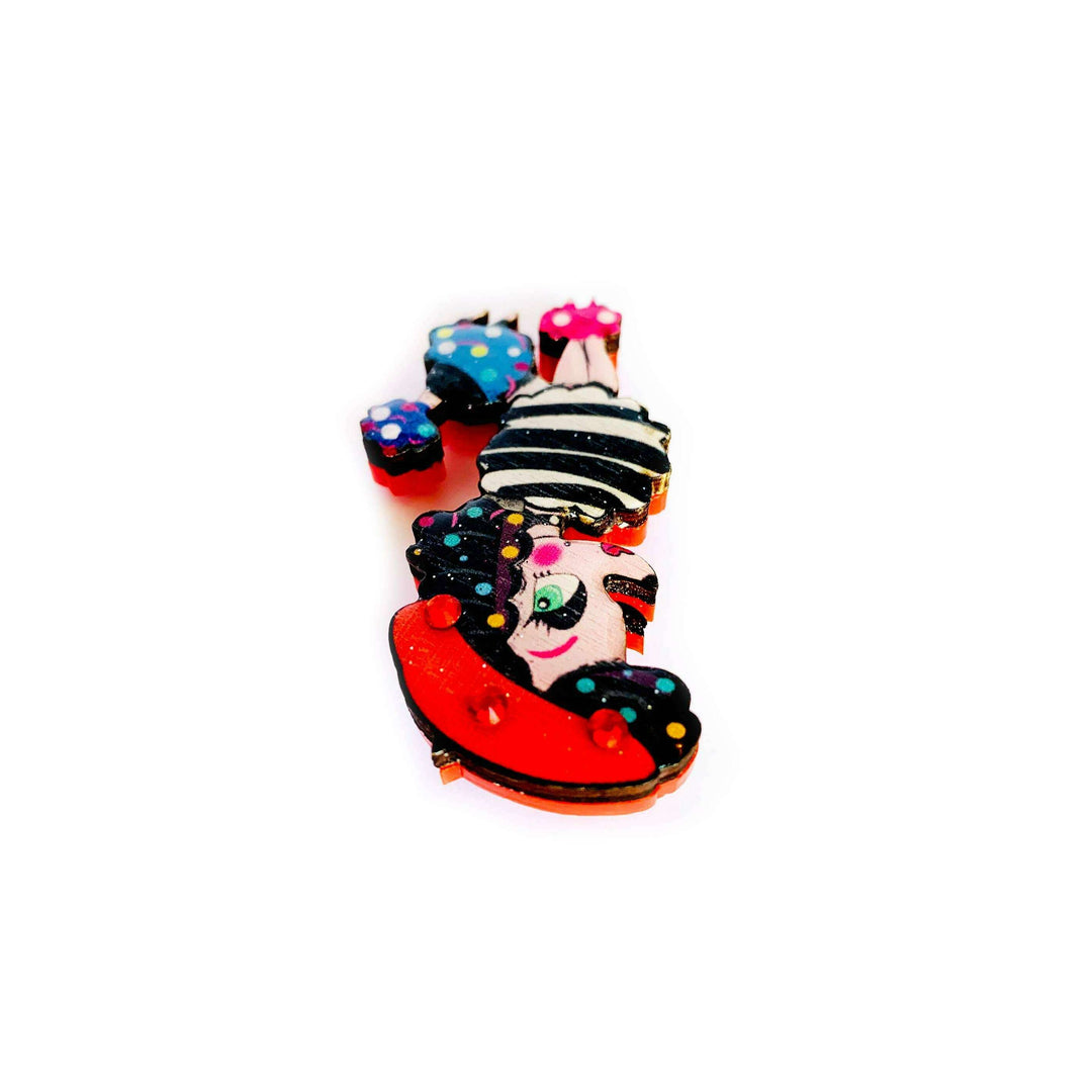 Lulu goes to Paris Poodle Brooch by Rosie Rose Parker