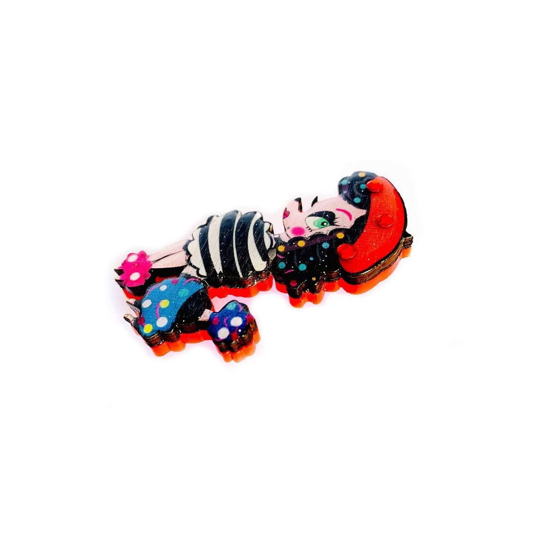 Lulu goes to Paris Poodle Brooch by Rosie Rose Parker