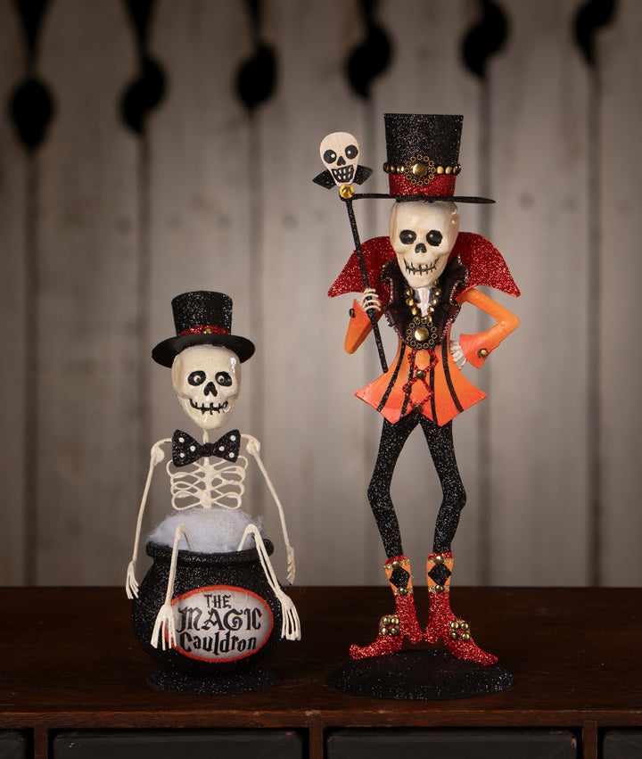 Magic Cauldron Skeleton by Bethany Lowe Designs, image 3