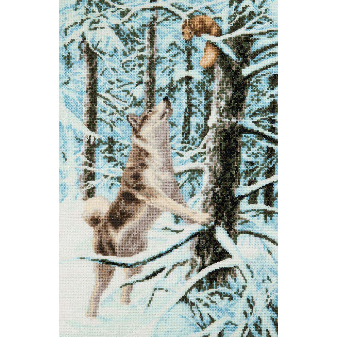 M-496C Counted cross stitch kit "New friend"