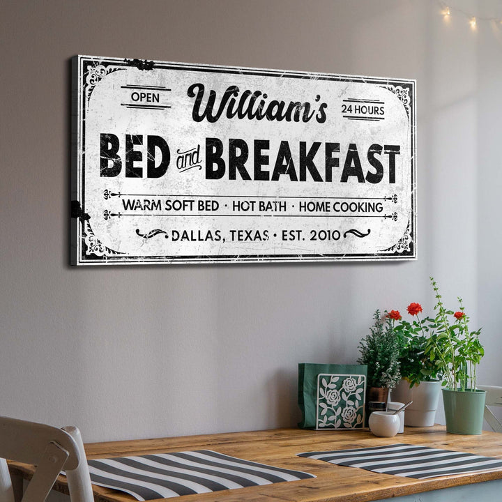 Bed and Breakfast Sign II