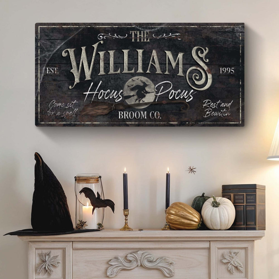 Personalized Hocus Pocus Halloween Sign II