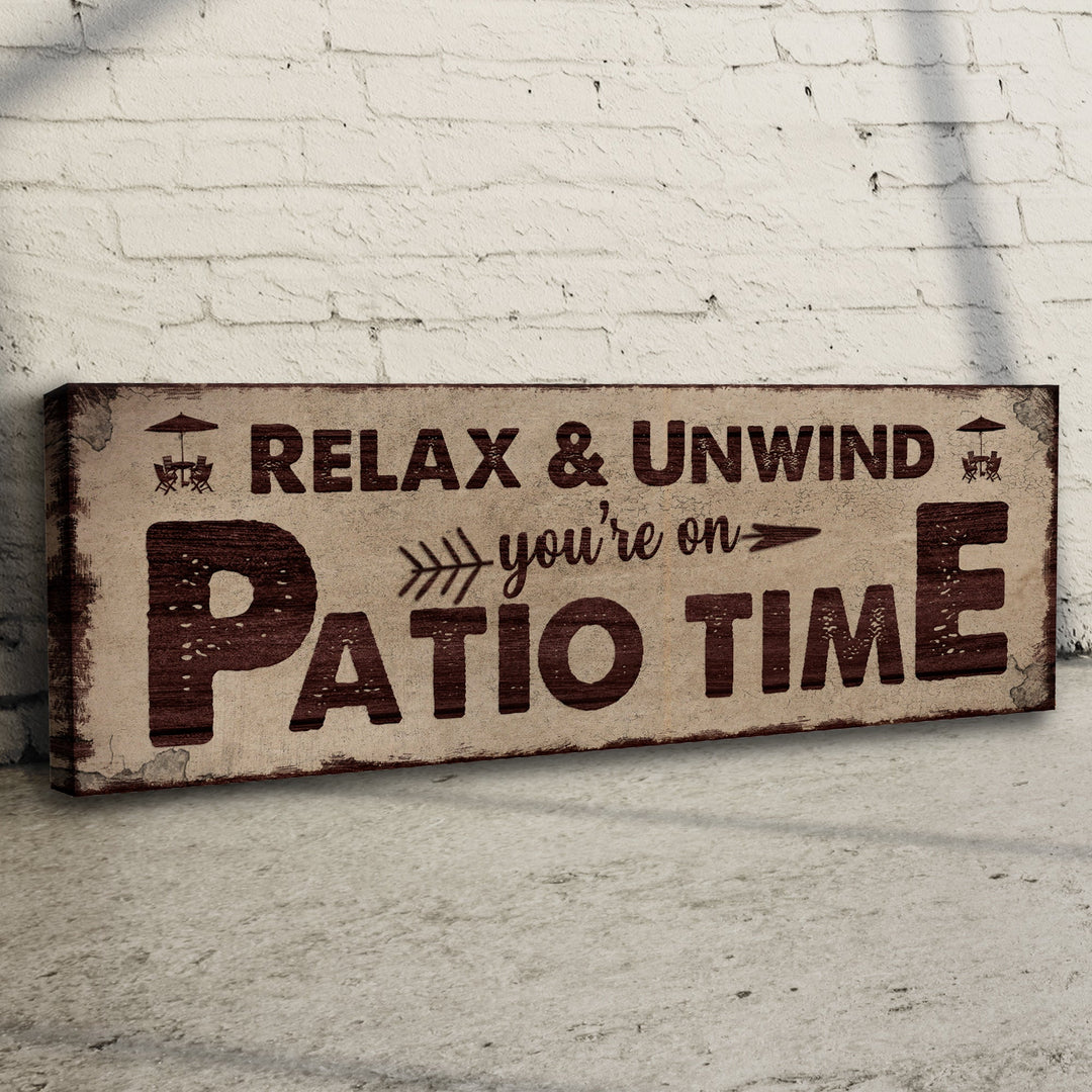 Patio Time Sign