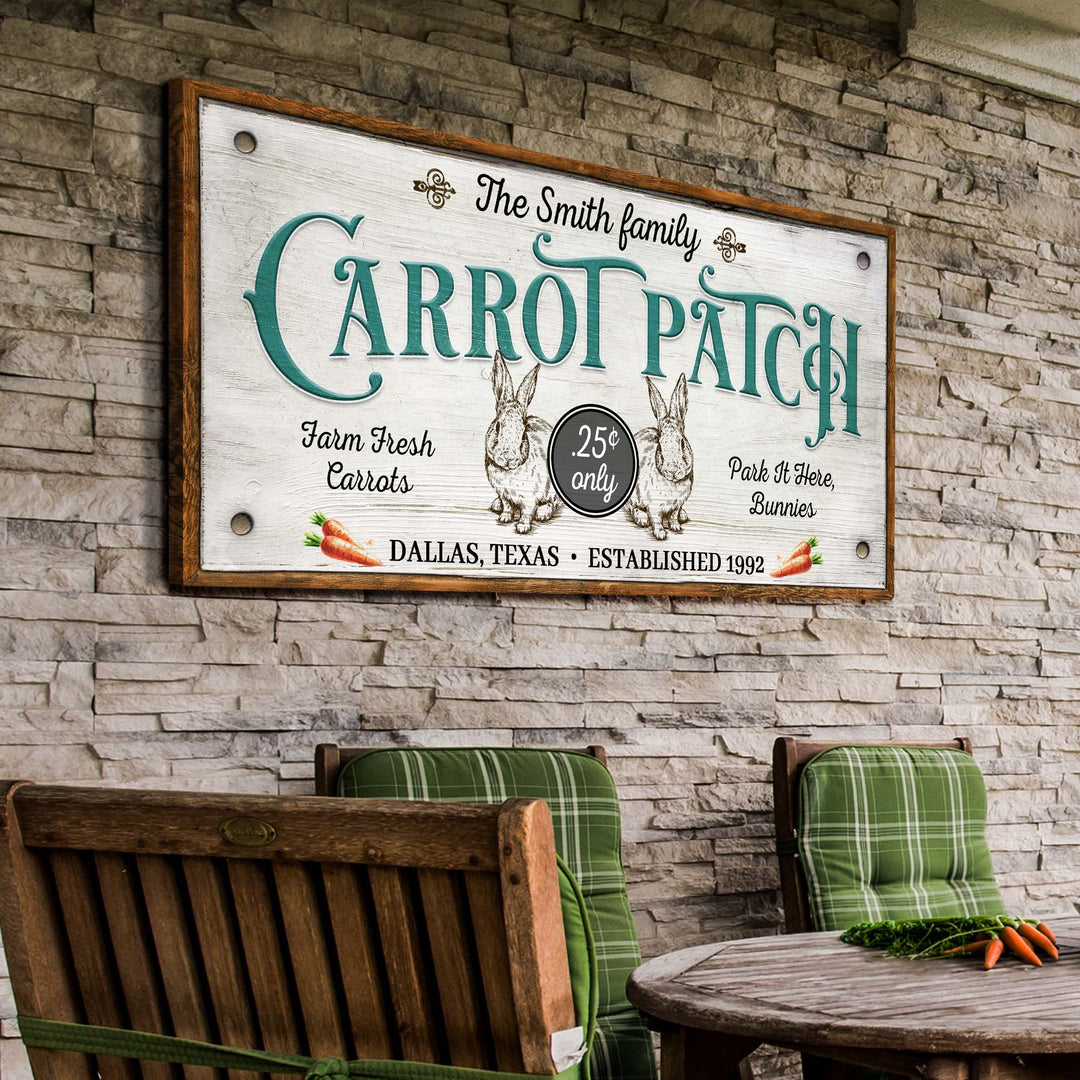 Farm Fresh Carrot Patch Sign II