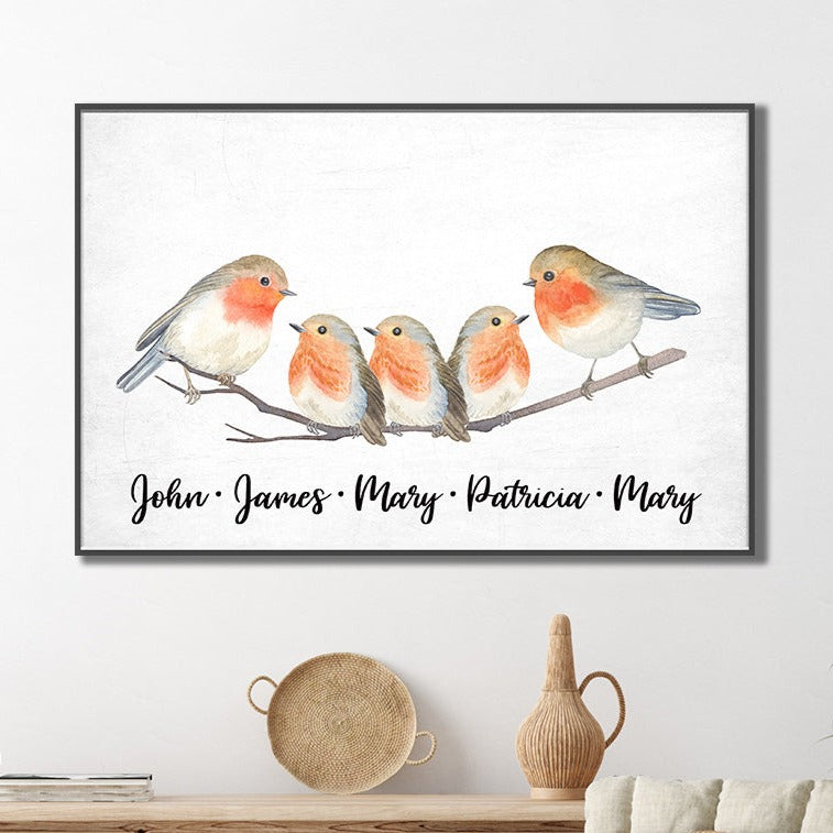 Family Flock of Birds Sign