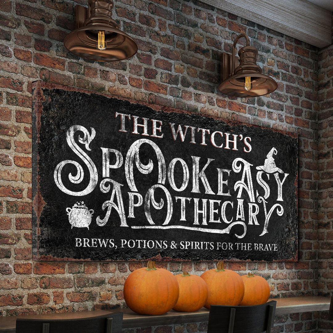 The Bewitched Speakeasy Bar Halloween Sign