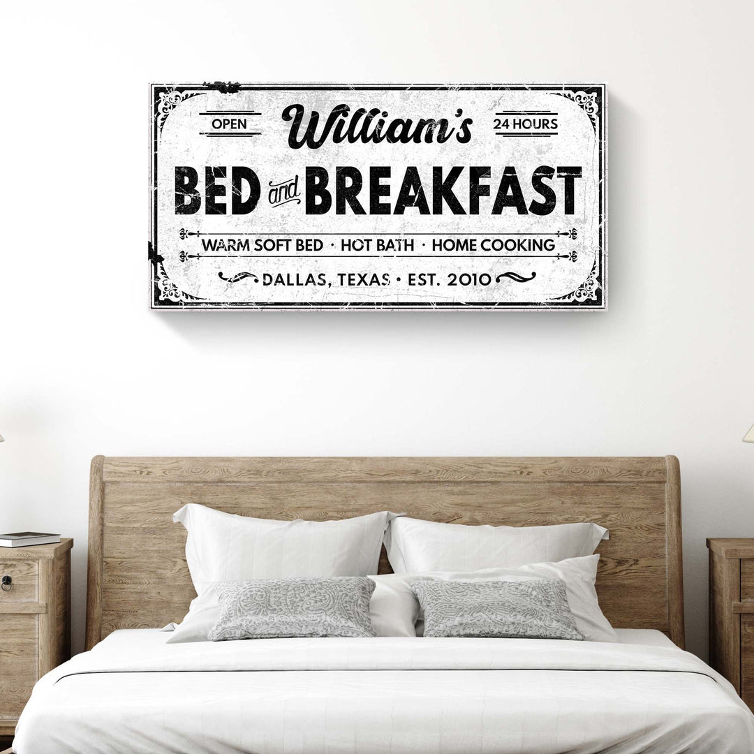 Bed and Breakfast Sign II