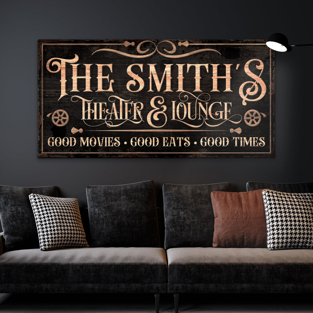 Personalized Theater Sign V