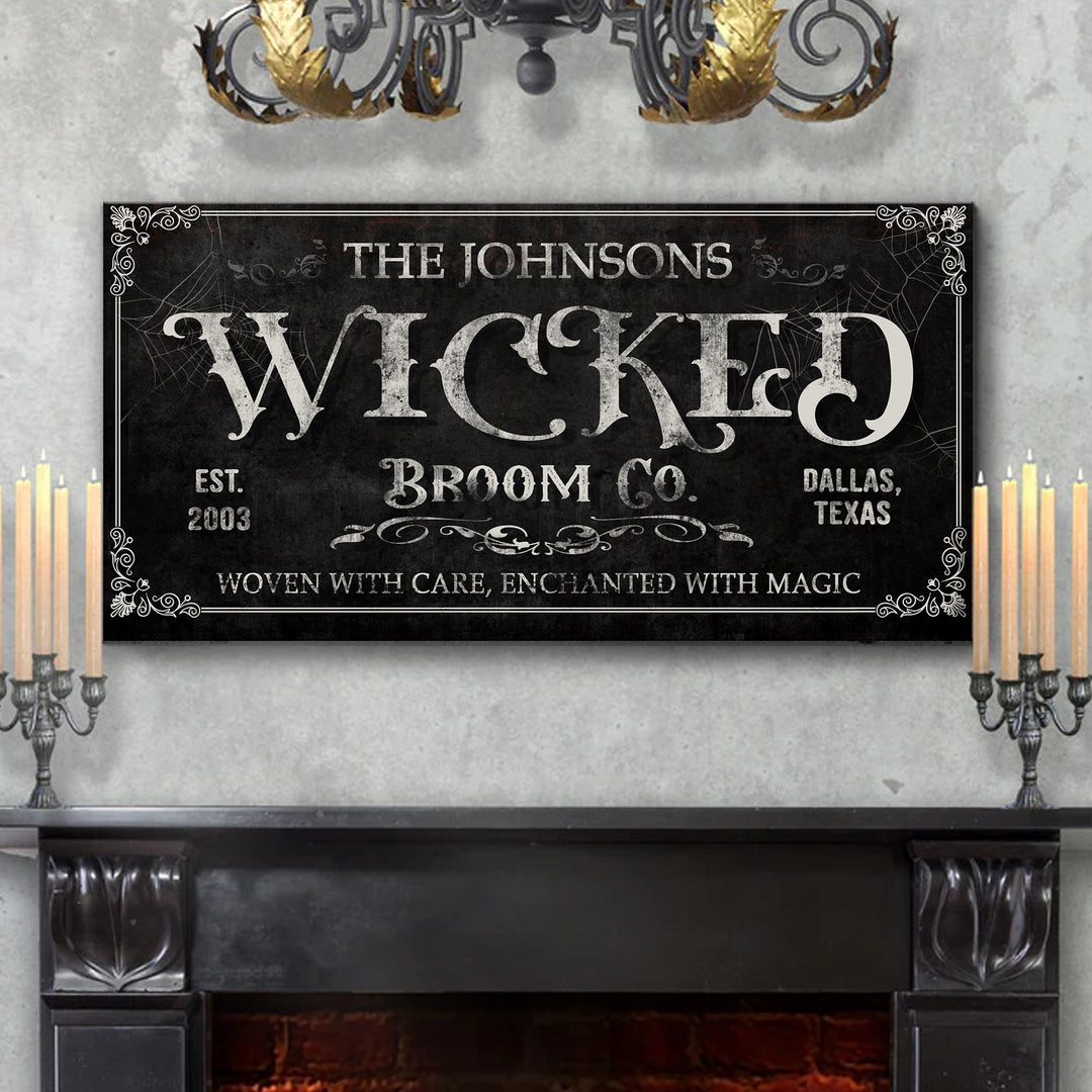 Personalized Wicked Halloween Sign