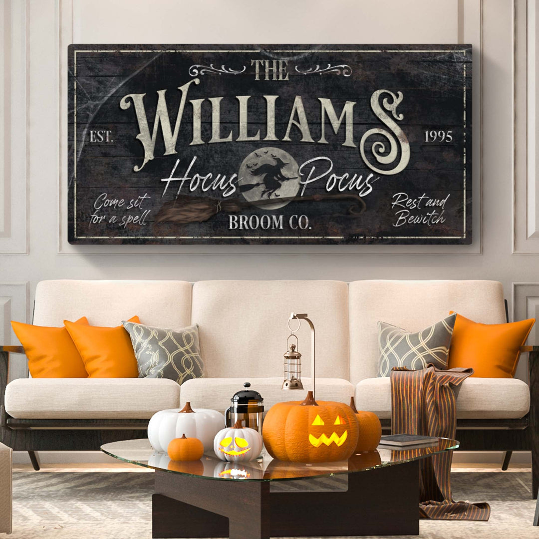 Personalized Hocus Pocus Halloween Sign II