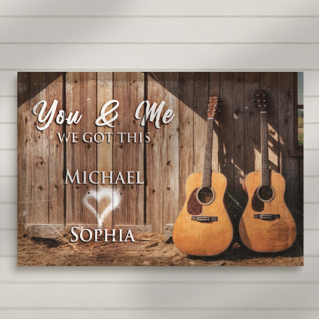 Country Music Themed We Got This Couple Sign