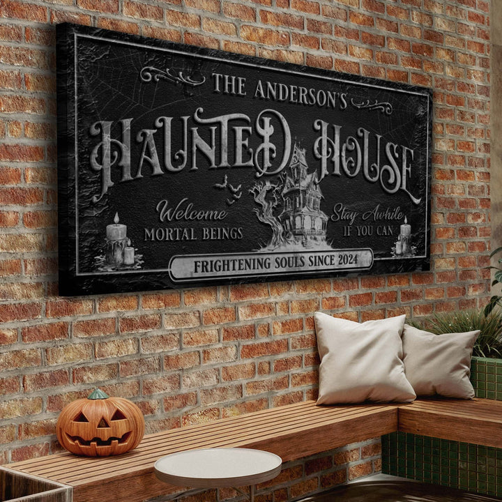 Personalized Haunted House Sign