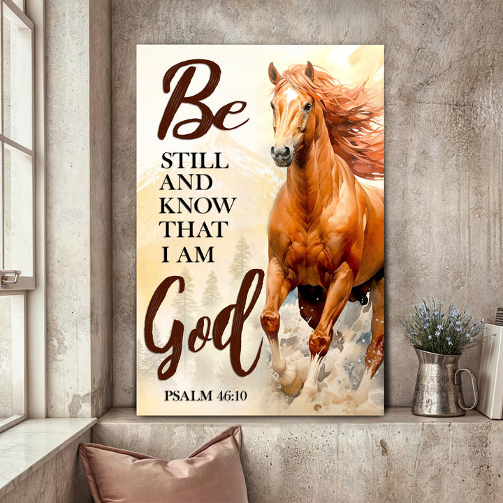 Be Still And Know That I Am God Psalm 46:10 Faith Sign VI
