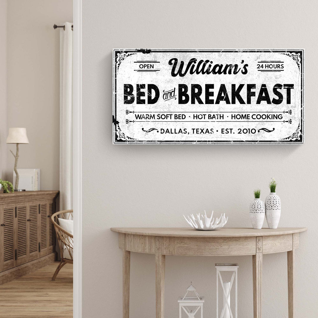 Bed and Breakfast Sign II