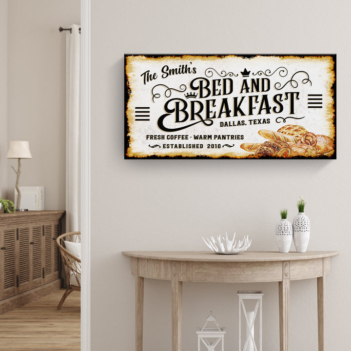Bed and Breakfast Sign IV