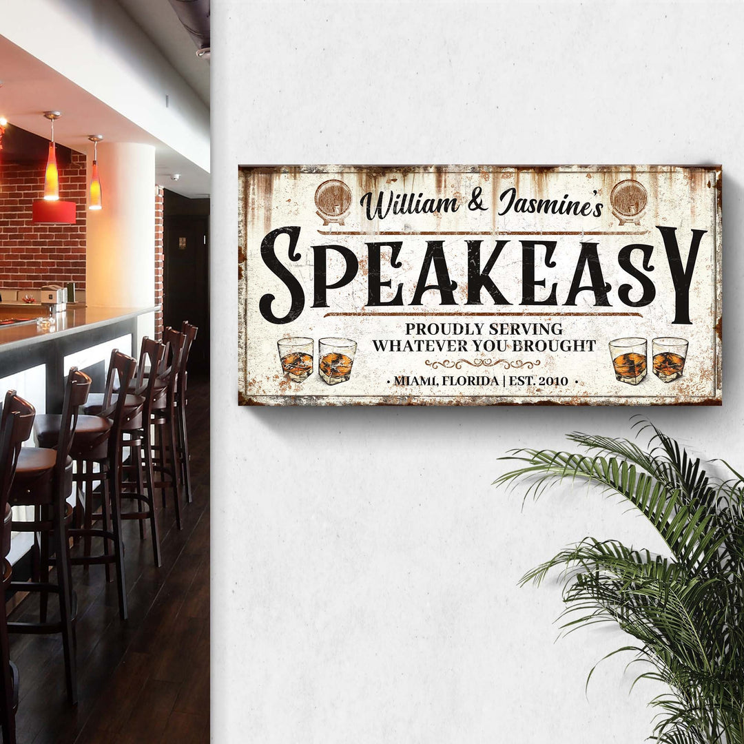 Speakeasy Sign V
