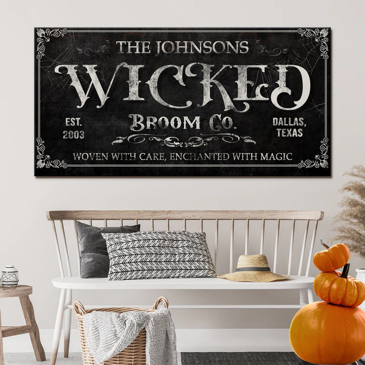 Personalized Wicked Halloween Sign