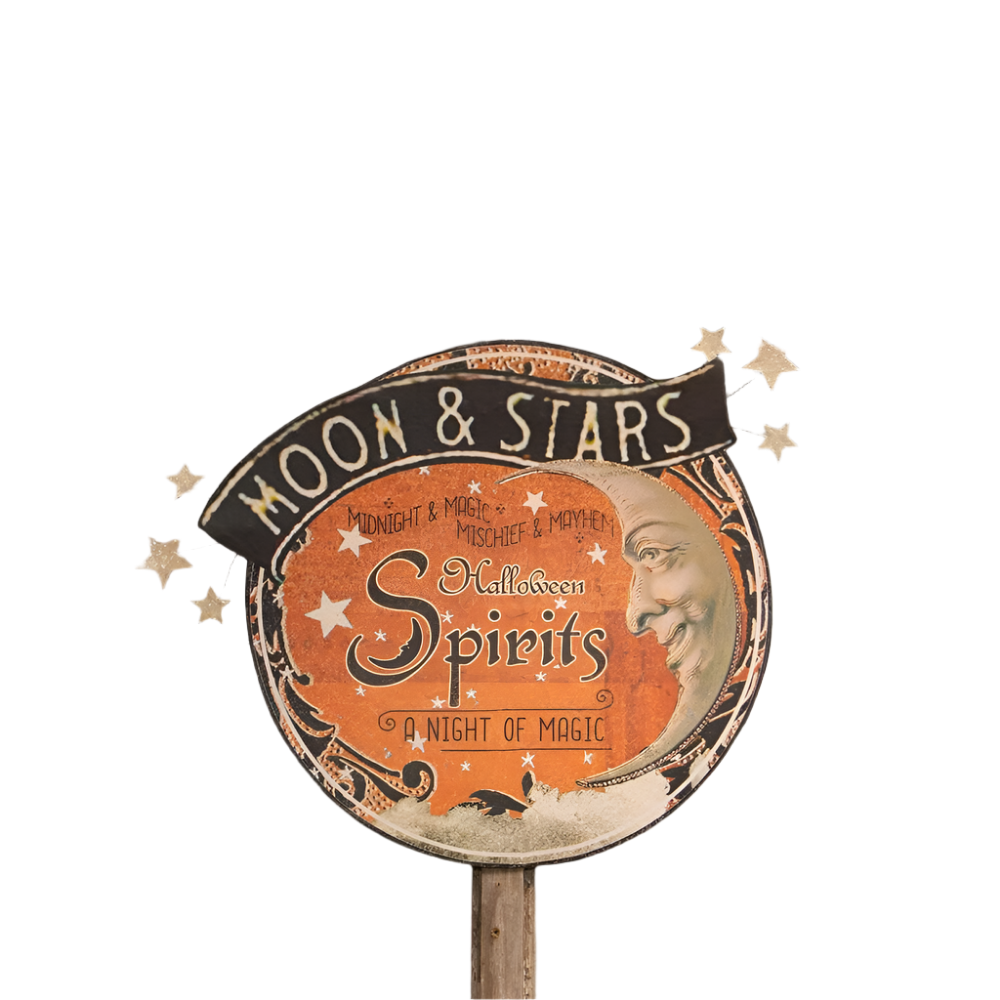 Magic Halloween Spirits Sign by Bethany Lowe Designs