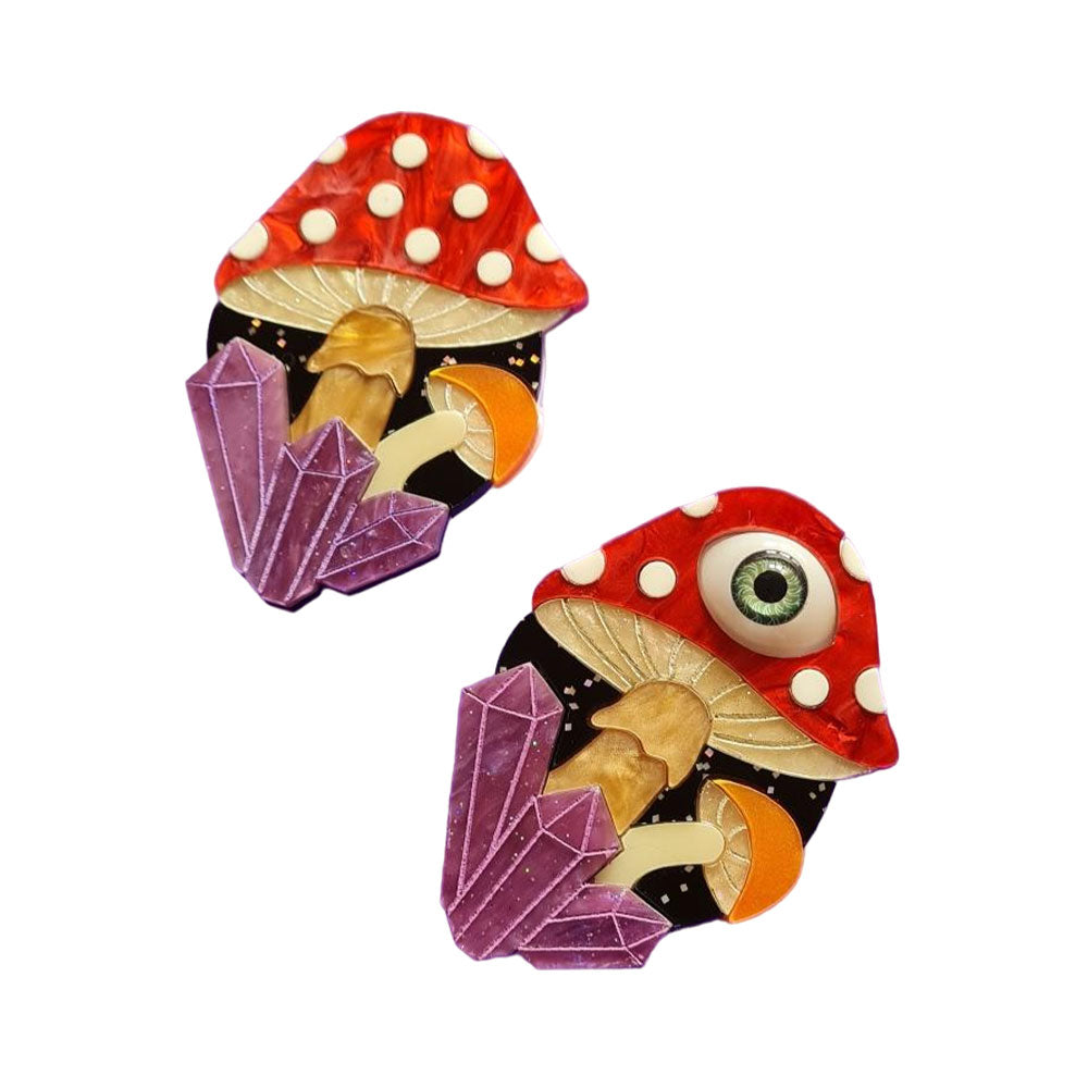 Magic Mushroom Brooch by Cherryloco Jewellery 1