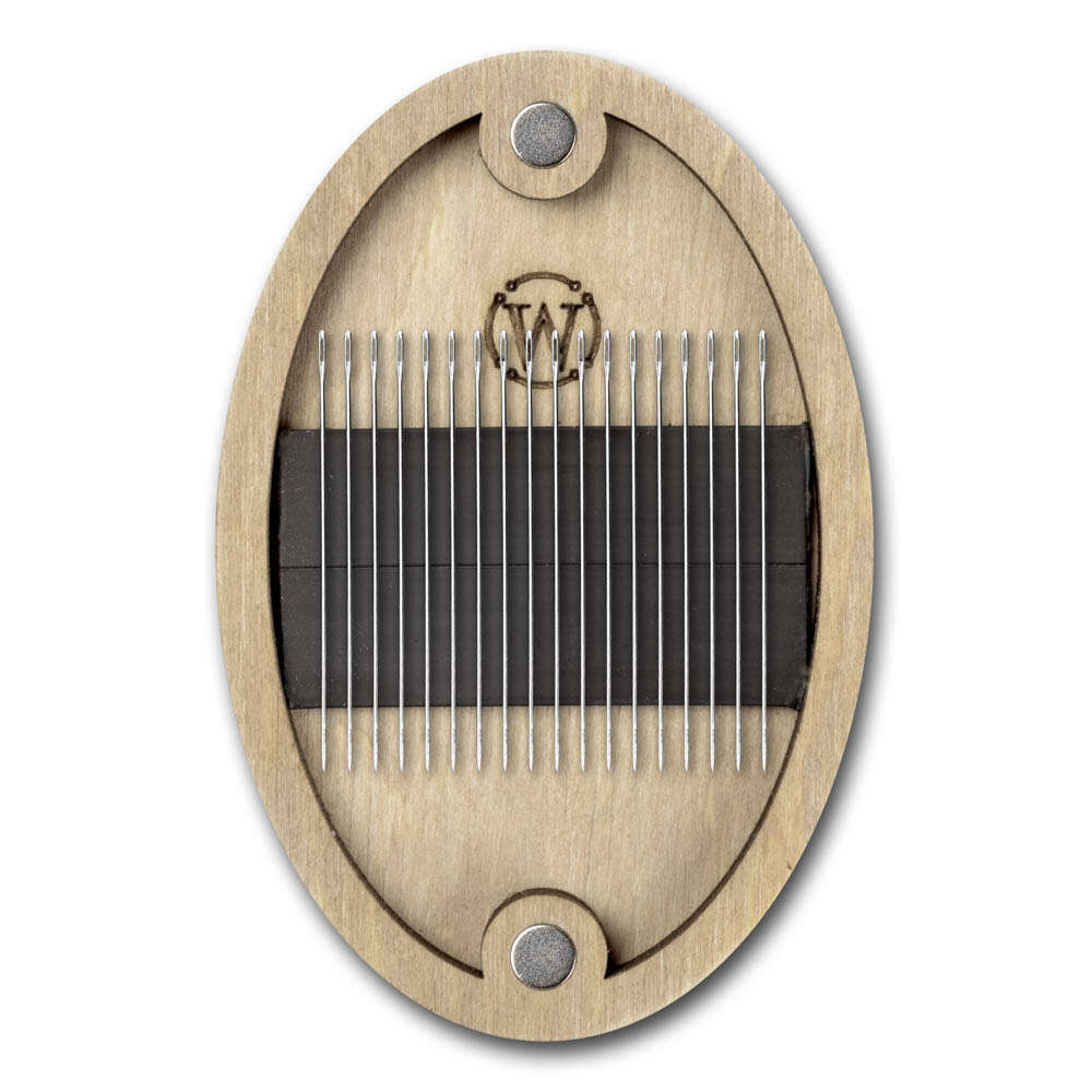 Magnetic Needle Case Oval - "Golden Flower" FLZB(N)-187