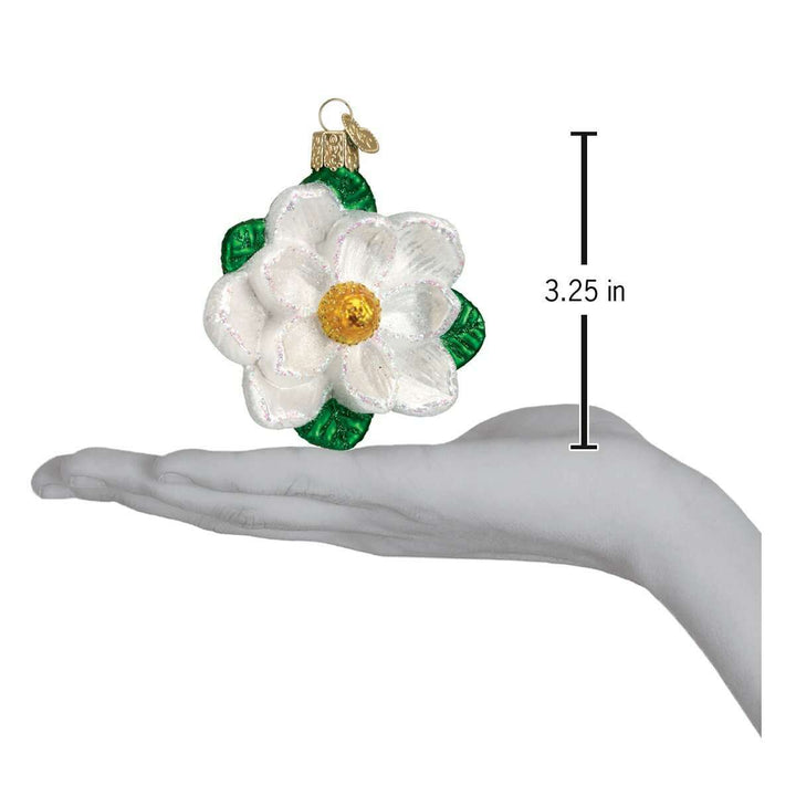 Old World Christmas Magnolia Blown Glass Ornament