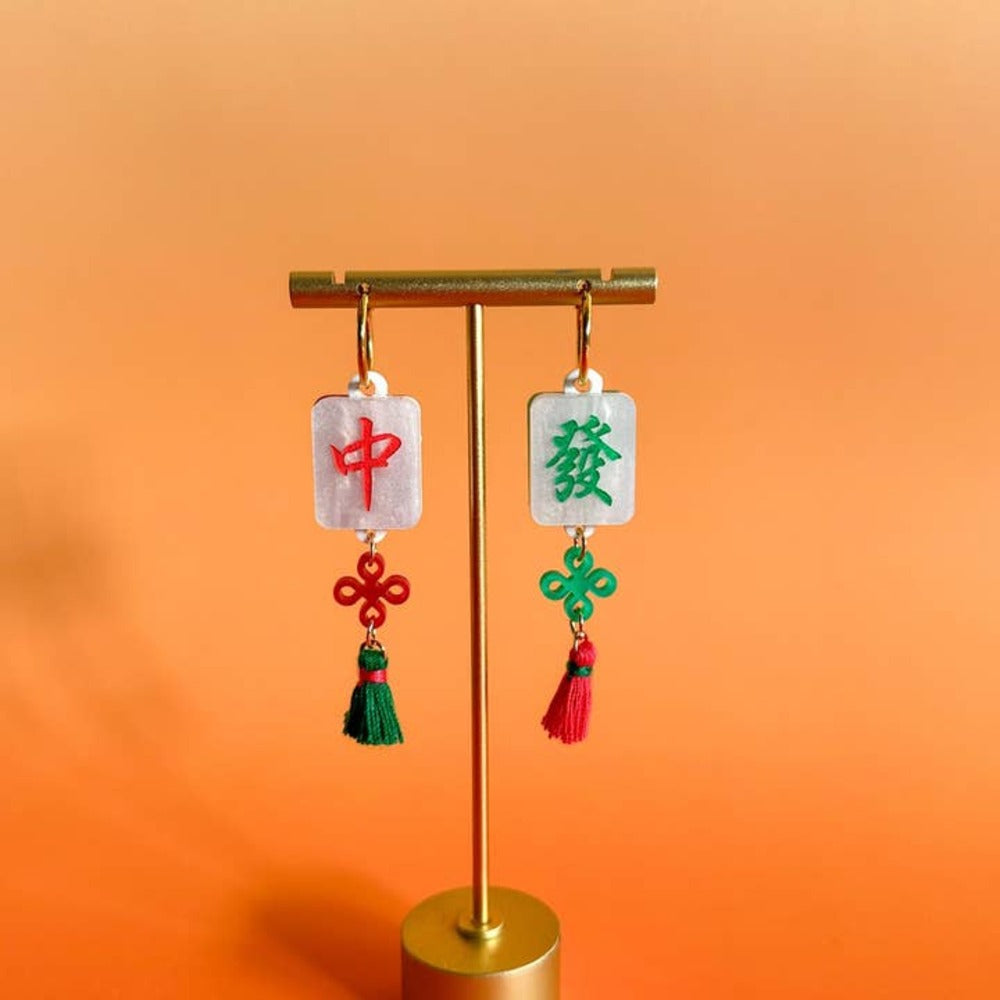 Mahjong Earrings 3
