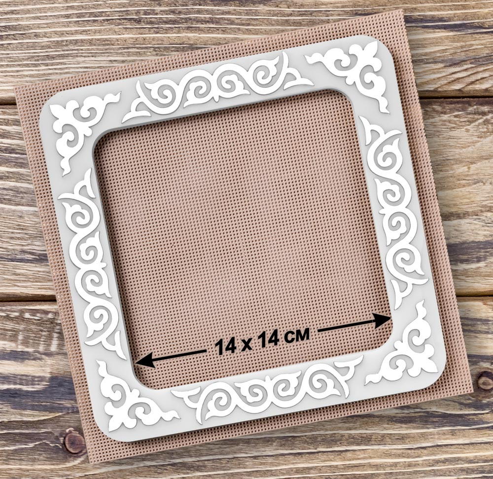 Magnetic Embroidery Frame (14 × 14 cm inner size) FLMP-038