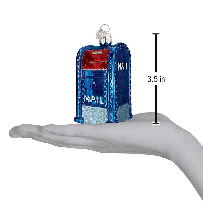 Old World Christmas Mail Box Blown Glass Ornament