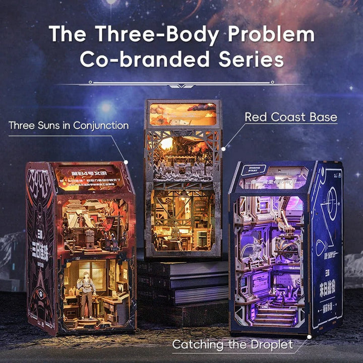 Book Nook Wizardi Miniature - Red Coast Base Roombox Kit