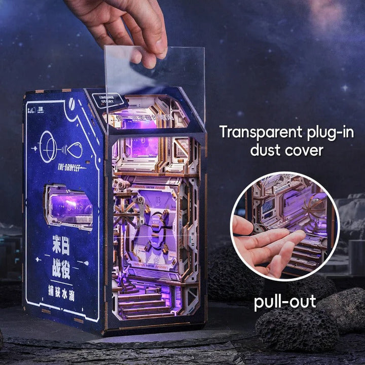 Book Nook Wizardi Miniature - Catching the Droplet Roombox Kit