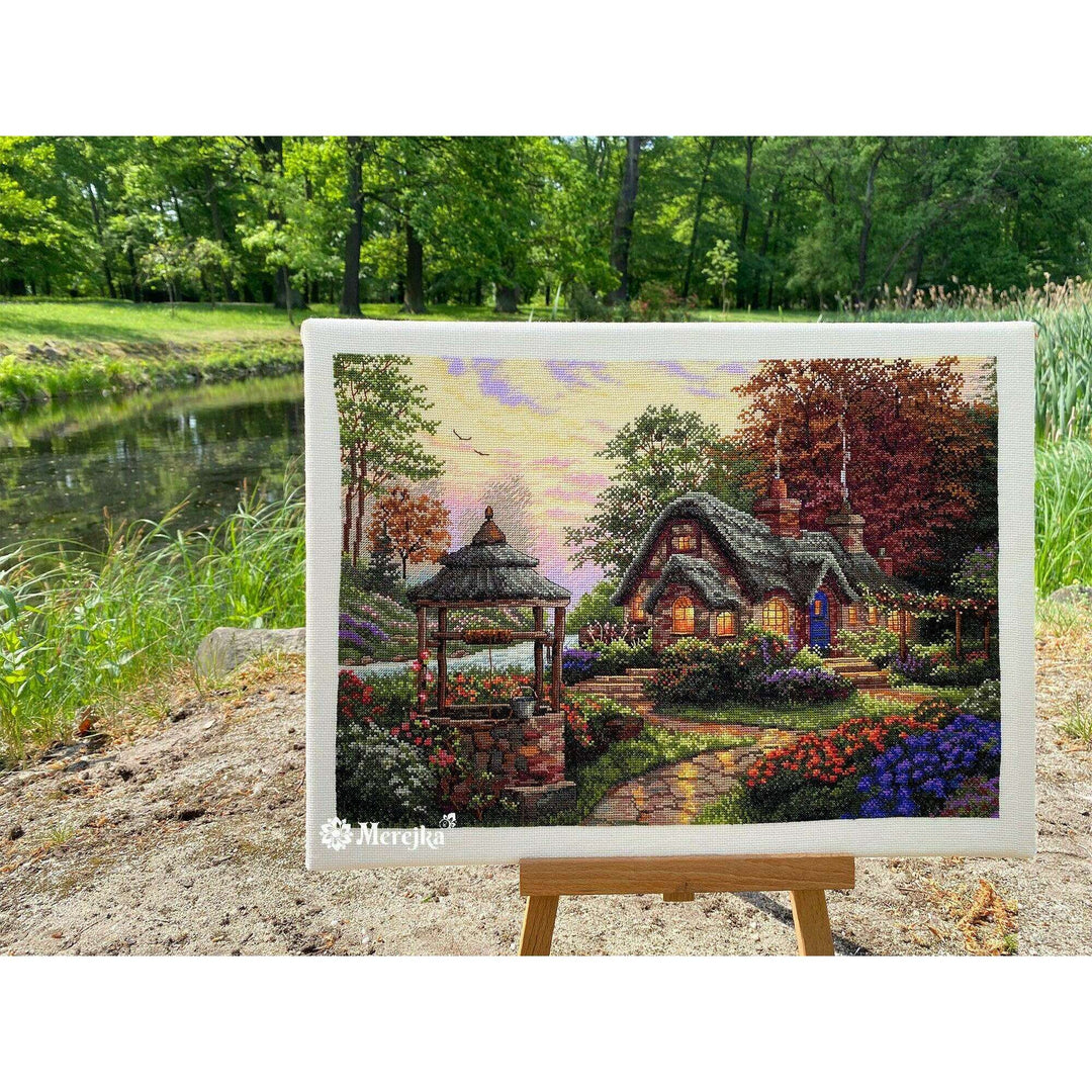 Make a Wish Cottage K-212 Counted Cross-Stitch Kit