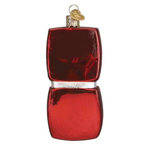 Old World Christmas Makeup Palette Blown Glass Ornament