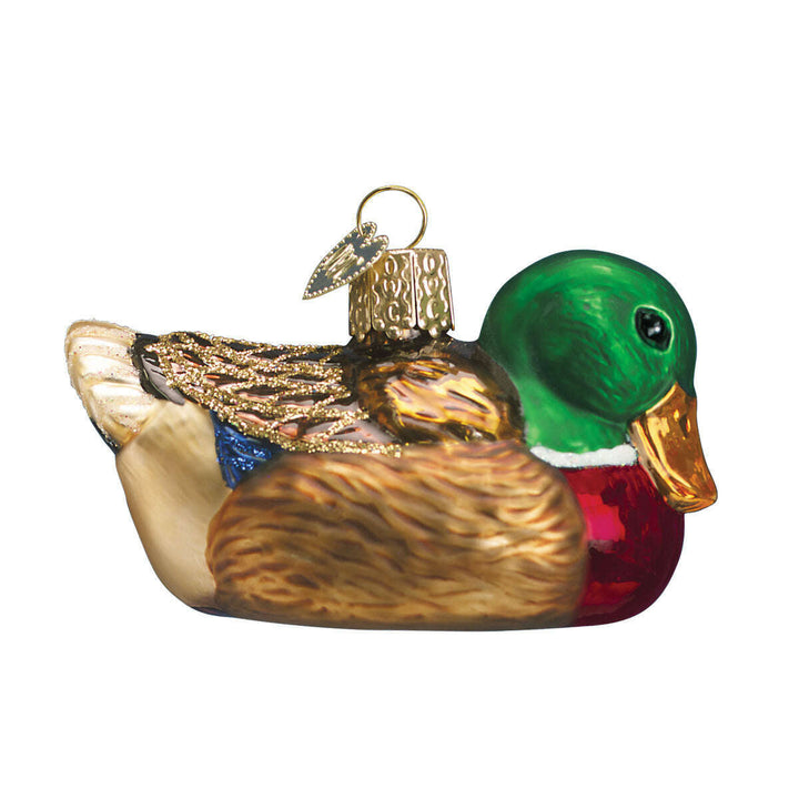 Old World Christmas Mallard Blown Glass Ornament