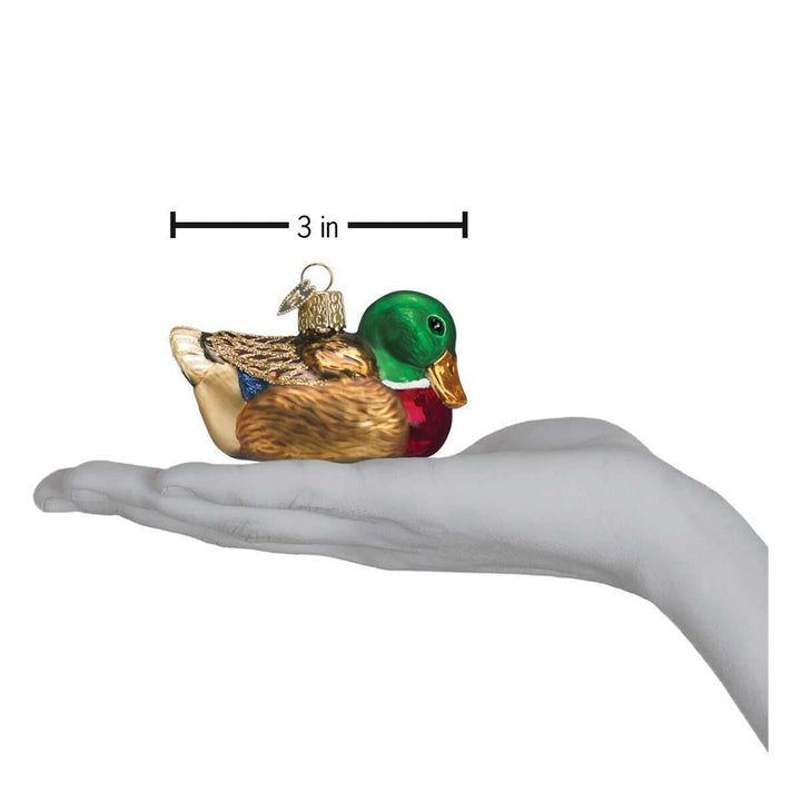 Old World Christmas Mallard Blown Glass Ornament