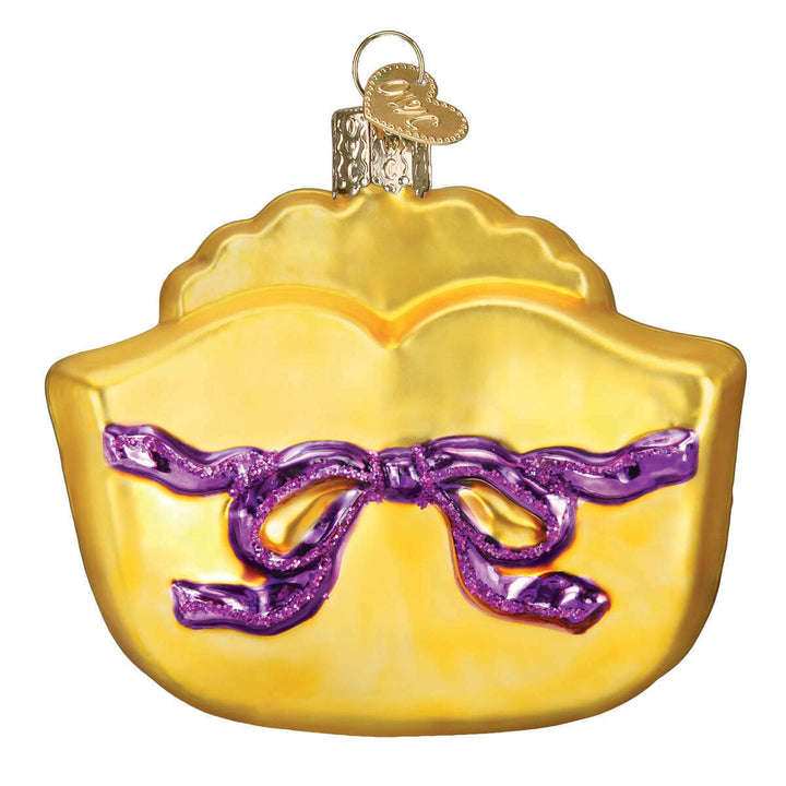 Old World Christmas Mardi Gras Mask Blown Glass Ornament