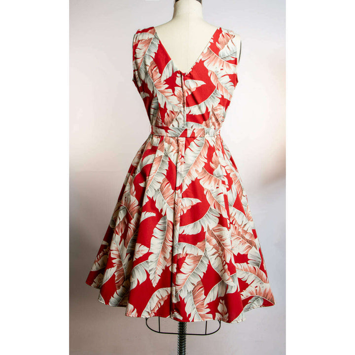 Marie Dress - Banana Leaf, Red